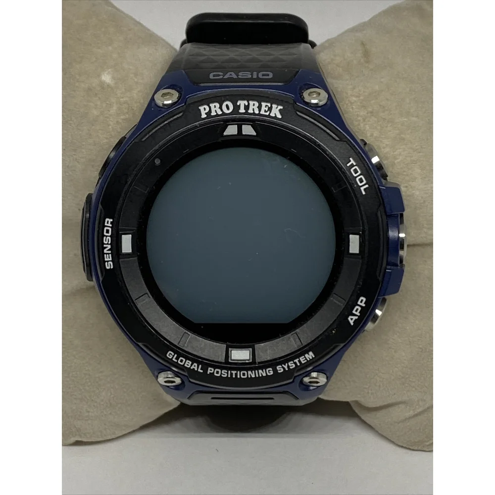 Casio Pro Trek WSD-F20 Men's Black Silicone Digital Display Smartwatch EY541